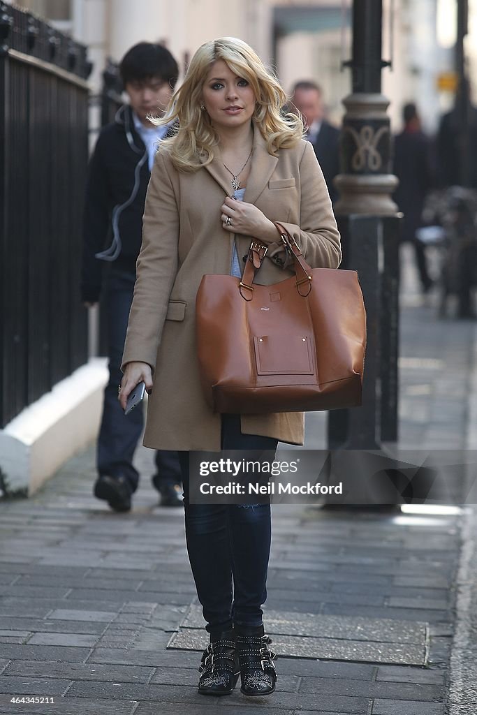 Celebrity Sightings In London - January 22, 2014