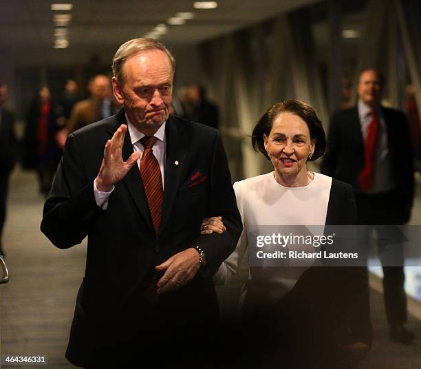 Chrétien and wife Aline enter the party. Former Prime Minister Jean Chrétien is the focus of a tribute at the Westin Harbour Castle hotel in Toronto...