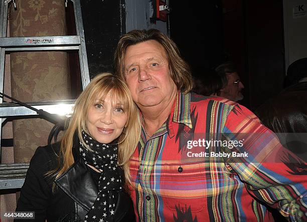 Maureen Van Zandt and Billy J. Kramer attends the Cousin Brucie Presents: The British Invasion at Hard Rock Cafe New York on February 24, 2015 in New...