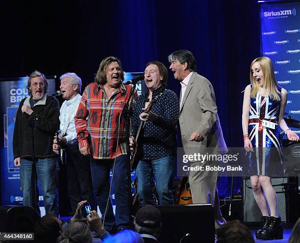 Chad Stuart, Mike Pender, Billy J. Kramer, Denny Laine and Terry Sylvester performs at the Cousin Brucie Presents: The British Invasion at Hard Rock...