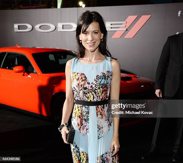 Actress Perrey Reeves attends the Los Angeles Premiere of "Focus" Sponsored By Dodge at TCL Chinese Theatre on February 24, 2015 in Hollywood,...
