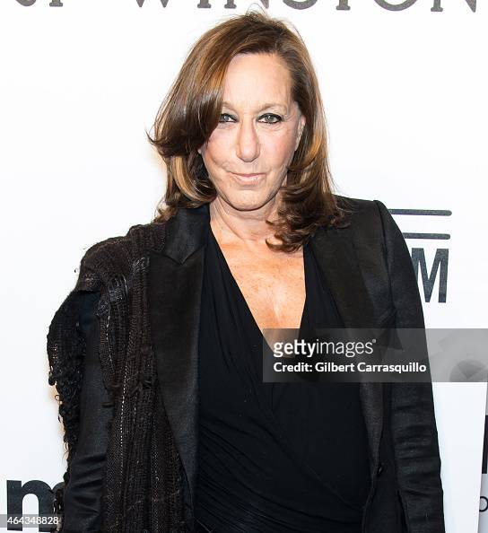 Fashion dessigner Donna Karan attends the 2015 amfAR New York Gala at ...