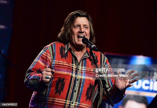 Singer Billy J. Kramer performs at the "Cousin Brucie Presents: The British Invasion" at Hard Rock Cafe New York on February 24, 2015 in New York...