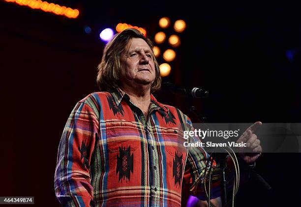 Singer Billy J. Kramer performs at the "Cousin Brucie Presents: The British Invasion" at Hard Rock Cafe New York on February 24, 2015 in New York...