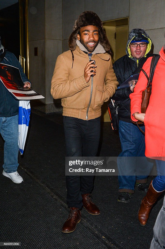 Celebrity Sightings In New York City - February 24, 2015
