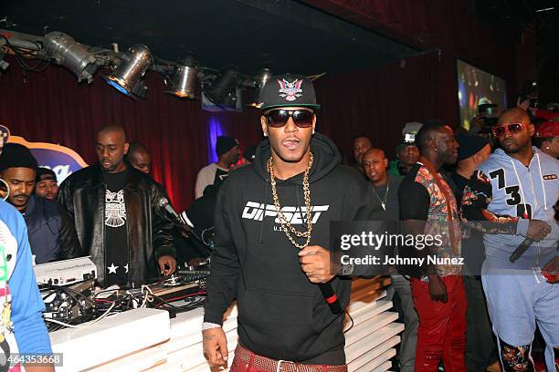 Cam'ron and Freekey Zekey of The Diplomats perform at B.B. King Blues Club & Grill on February 24 in New York City.