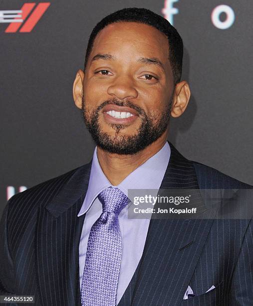 Actor Will Smith arrives at the Los Angeles World Premiere Of Warner Bros. Pictures "Focus" at TCL Chinese Theatre on February 24, 2015 in Hollywood,...