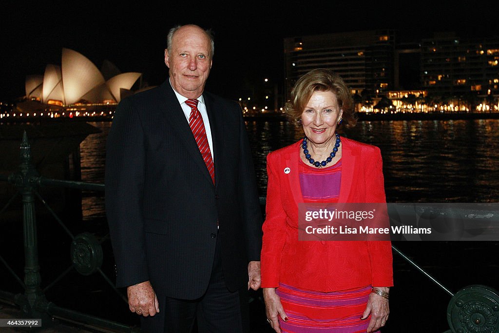 King Harald V And Queen Sonja Of Norway Visit Australia - Day 4