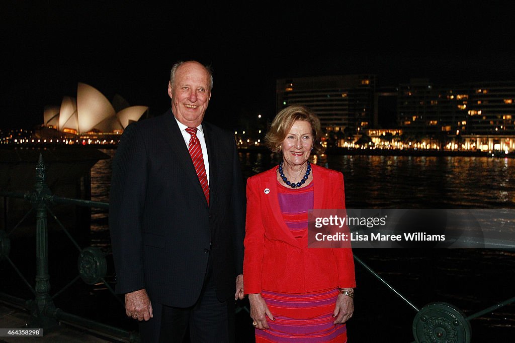 King Harald V And Queen Sonja Of Norway Visit Australia - Day 4
