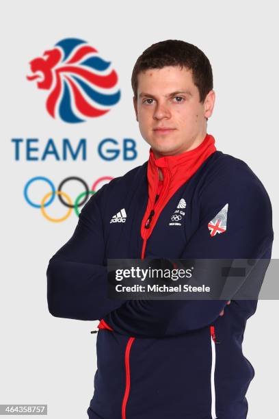 Craig Pickering of Team GB Bobsleigh poses at the Team GB Kitting Out ahead of Sochi Winter Olympics on January 21, 2014 in Stockport, England.