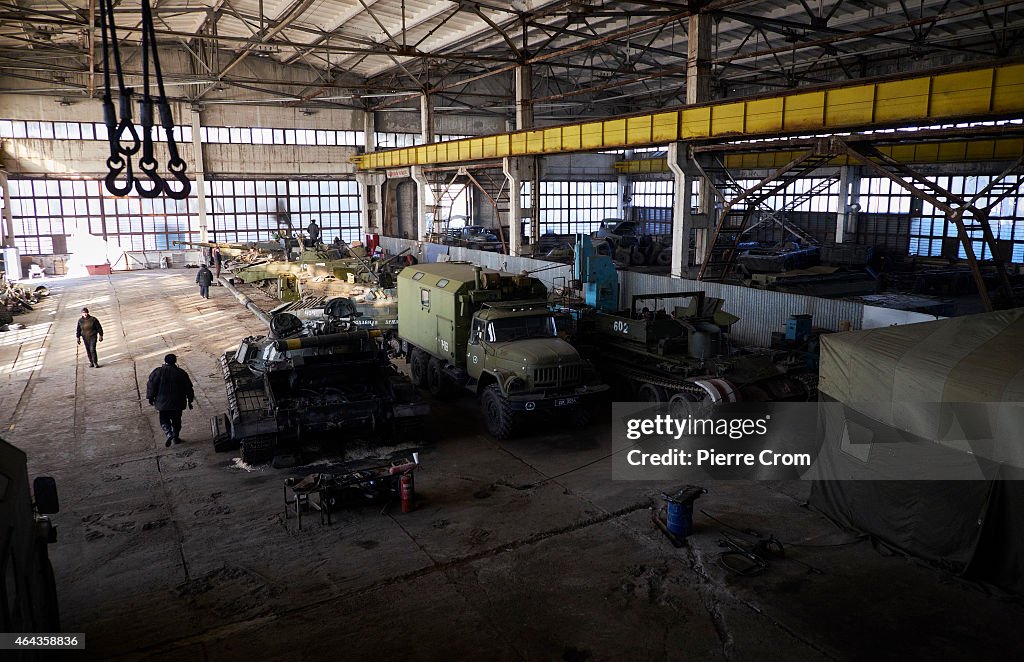 Pro-Russian Rebels Continue To Repair Seized Ukrainian Military Vehicles