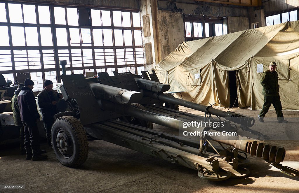 Pro-Russian Rebels Continue To Repair Seized Ukrainian Military Vehicles