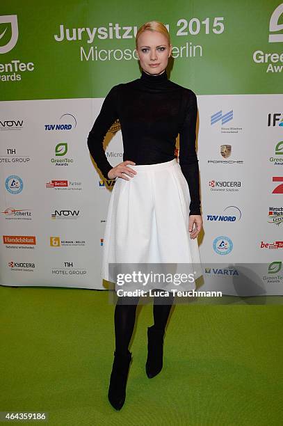 Franziska Knuppe attends the GreenTec Awards Jury Meeting 2015 at Microsoft Berlin on February 25, 2015 in Berlin, Germany.