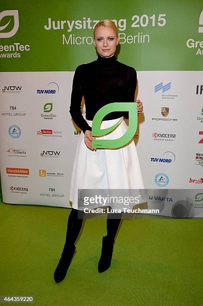Franziska Knuppe attends the GreenTec Awards Jury Meeting 2015 at Microsoft Berlin on February 25, 2015 in Berlin, Germany.
