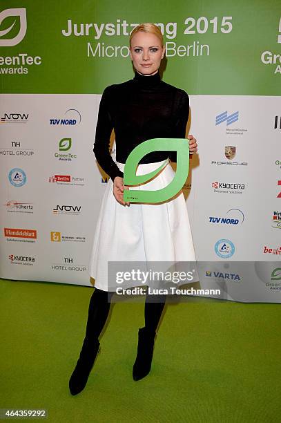 Franziska Knuppe attends the GreenTec Awards Jury Meeting 2015 at Microsoft Berlin on February 25, 2015 in Berlin, Germany.