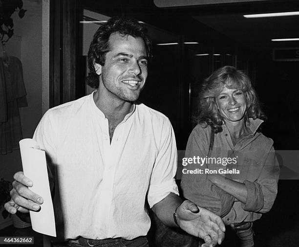 George Santo Pietro and Sheila Caan sighted on April 16, 1983 at the Beverly Glen Shopping Center in Bel Air, California.