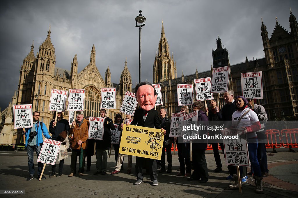 Protesters Demonstrate Against Tax Evasion