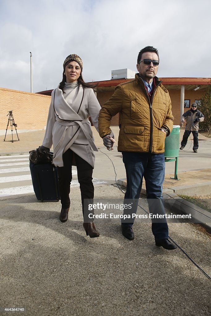Jose Ortega Cano Leaves Prison In Zaragoza - February 24, 2015