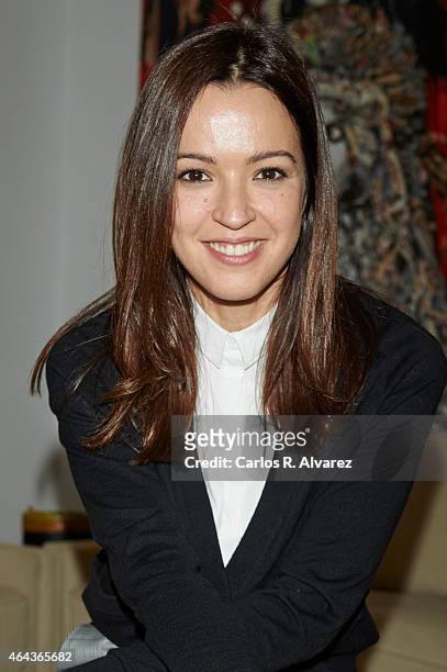 Spanish actress Veronica Sanchez attends "Union de Actores" press conference on February 25, 2015 in Madrid, Spain.