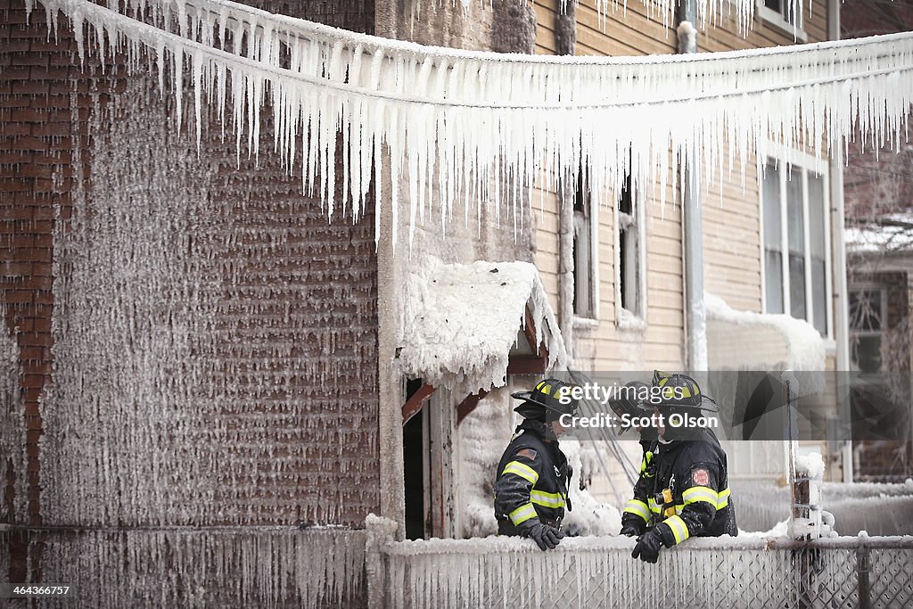 Firefighters Battle Frigid Temperatures To Put Out Multi-Alarm Blaze