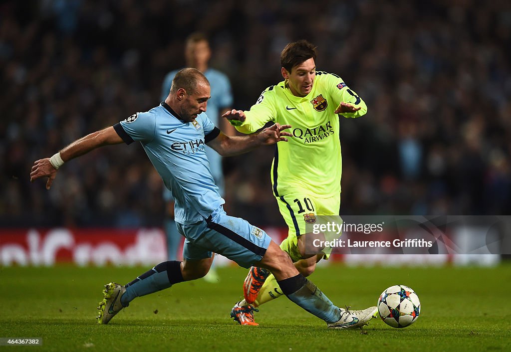 Manchester City v Barcelona - UEFA Champions League Round of 16