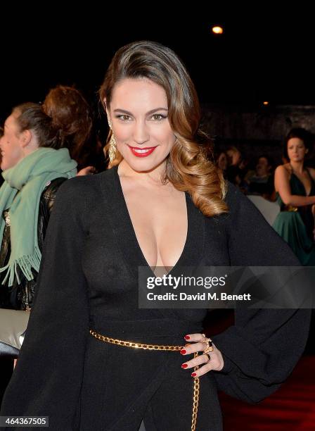 Kelly Brook attends the National Television Awards at the 02 Arena on January 22, 2014 in London, England.