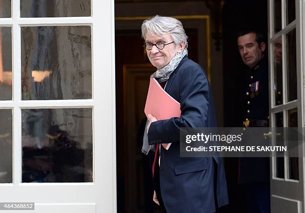 Secretary General of French Force Ouvriere labour union Jean-Claude Mailly arrives to attend a meeting between French Prime Minister and French...