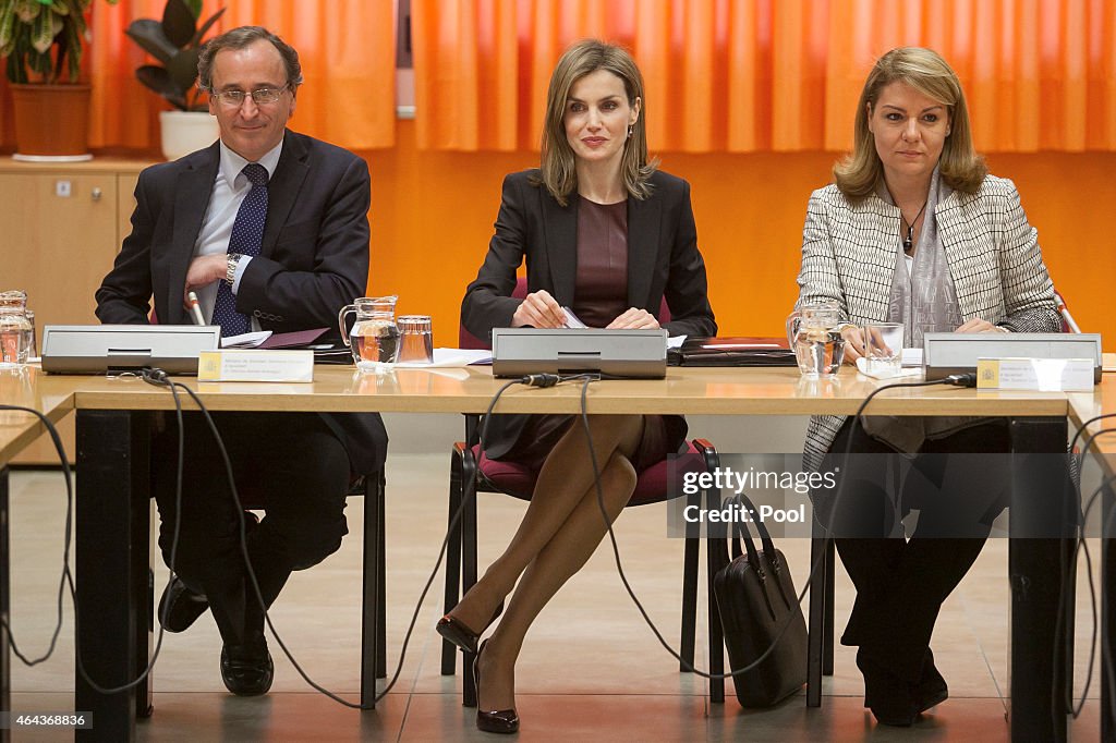 Queen Letizia Visits the ONCE Education Resource Center