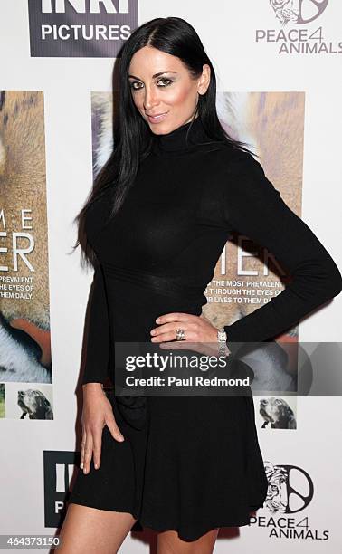 Model Regina Salpagarova attends "Give Me Shelter" - Los Angeles Premiere at West Hollywood City Hall on February 24, 2015 in West Hollywood,...