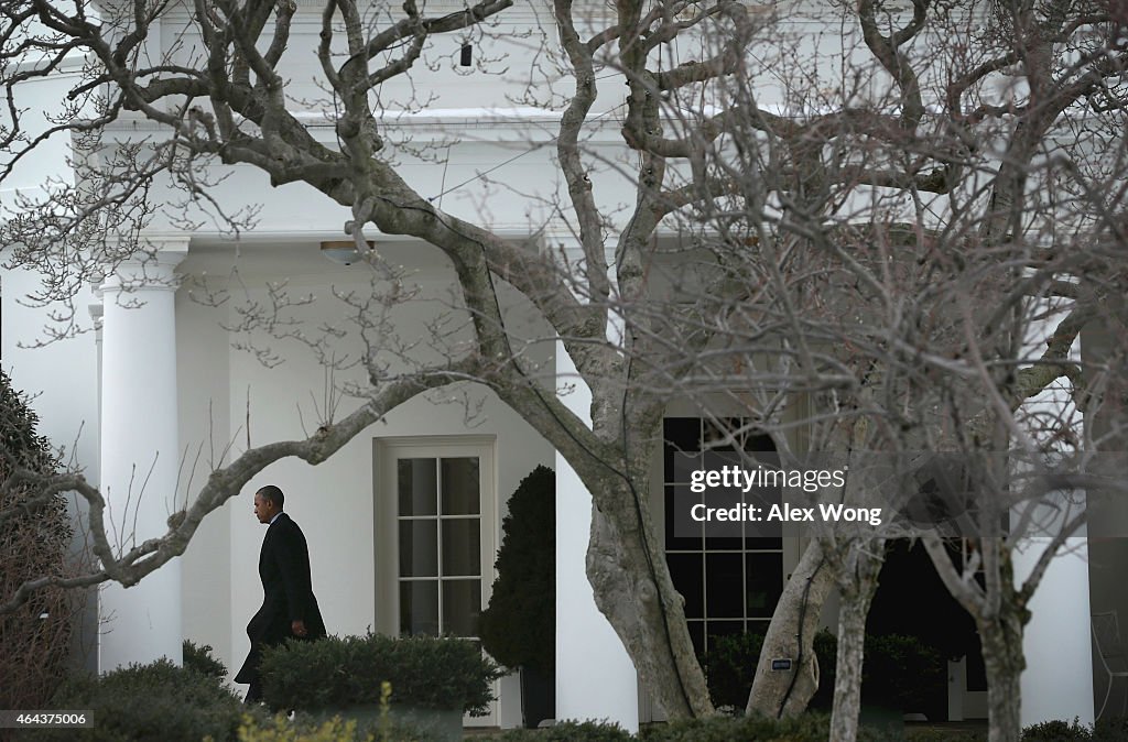 President Obama Departs The White House