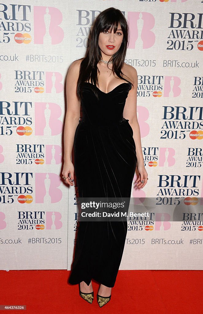 BRIT Awards 2015 - VIP Arrivals