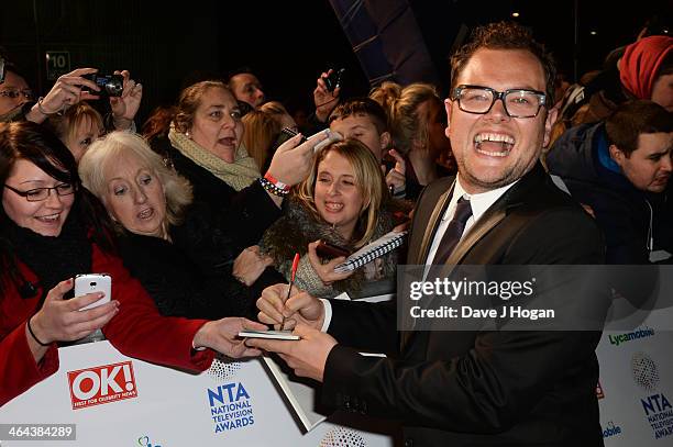 Alan Carr attends the National Television Awards 2014 on January 22, 2014 in London, England.