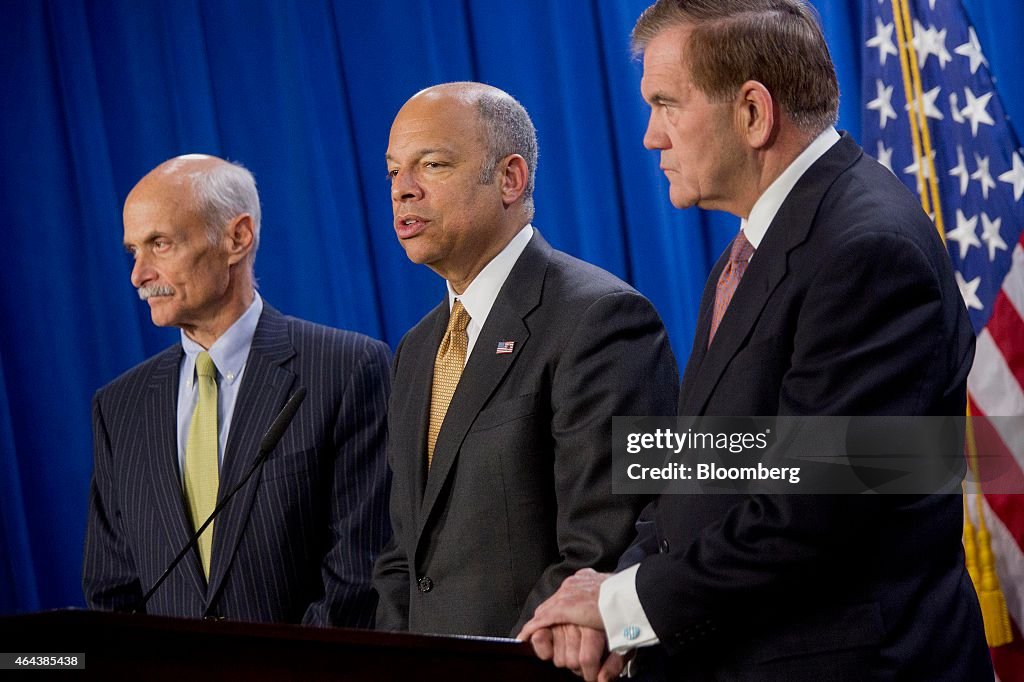 Jeh Johnson Speaks On Department Of Homeland Security Funding With Former DHS Secretaries