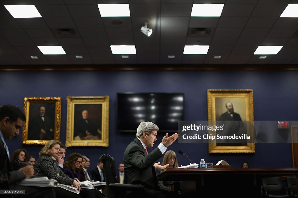 Secretary Of State John Kerry Testifies On State Dept's Budget To House Committee