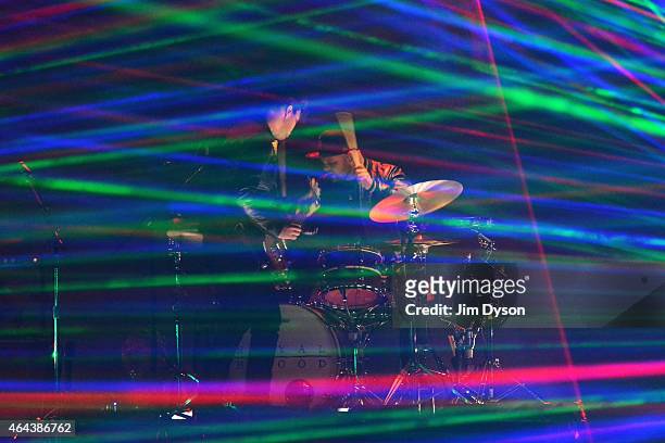Royal Blood perform on stage at the BRIT Awards 2015 at The O2 Arena on February 25, 2015 in London, England.