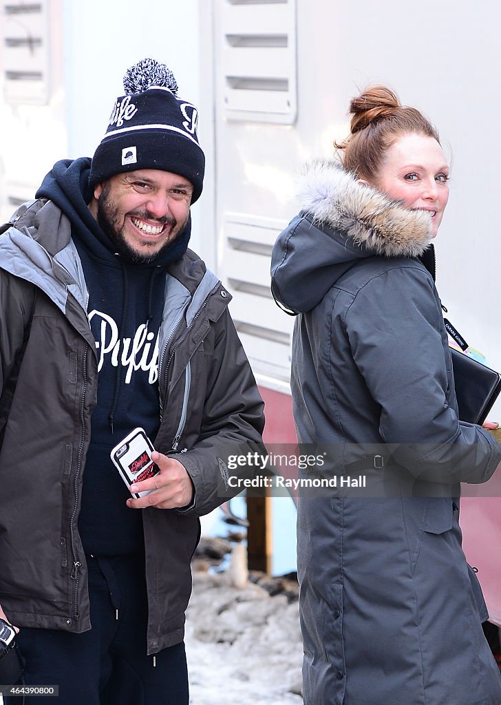 Celebrity Sightings In New York City - February 25, 2015