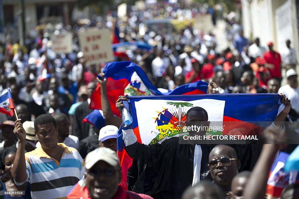 HAITI-DOMINICAN REPUBLIC-PROTEST