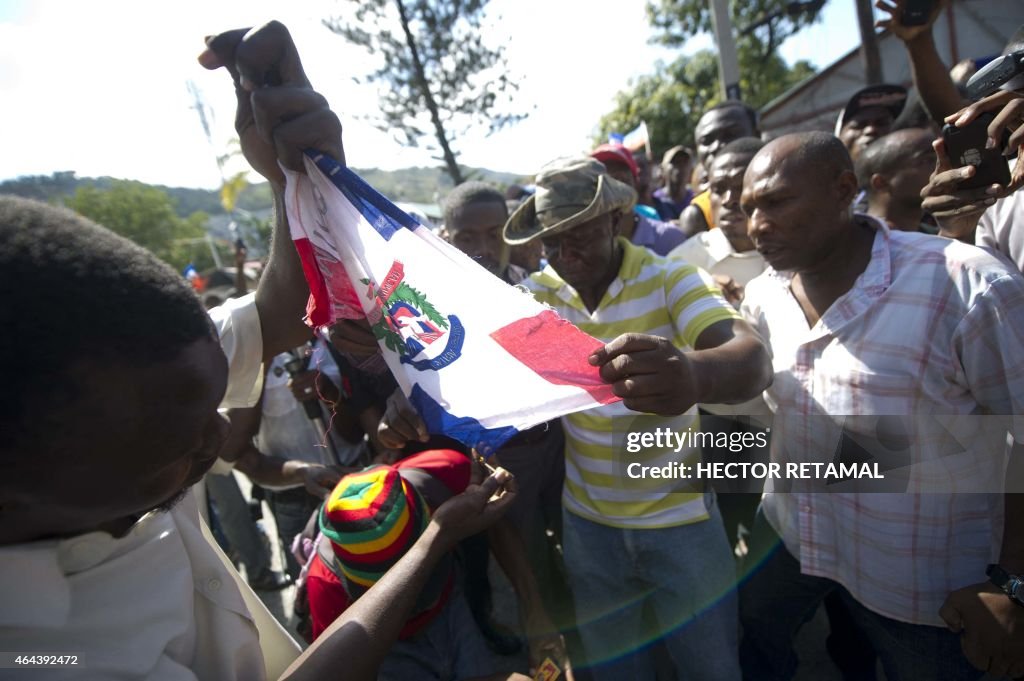 HAITI-DOMINICAN REPUBLIC-PROTEST