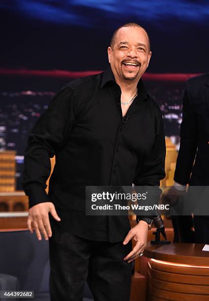 Ice T Visits "The Tonight Show Starring Jimmy Fallon" at Rockefeller Center on February 25, 2015 in New York City.