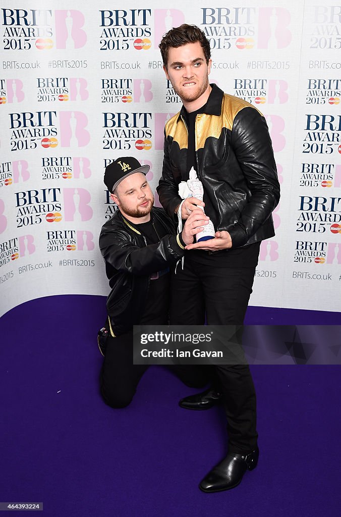 BRIT Awards 2015 - Winners Room