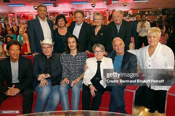 Bruno Gaccio, Maurane, Michel Drucker, Vava, Claude Lemesle, Alexandre Debannes, Singer Sanseverino, Alexis Fugain, Claude Fugain, Michel Fugain and...