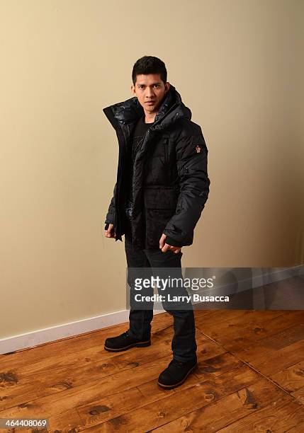 Actor Iko Uwais poses for a portrait during the 2014 Sundance Film Festival at the Getty Images Portrait Studio at the Village At The Lift Presented...