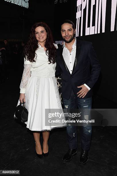 Joaquin Cortes attends the Philipp Plein show during the Milan Fashion Week Autumn/Winter 2015 on February 25, 2015 in Milan, Italy.