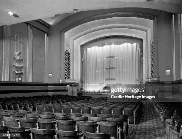 Auditorium of the Odeon, Kingston upon Thames, London, c1933, designed by Colonel James E Adamson and Marshall and Tweedy. Opened in 1933, its...