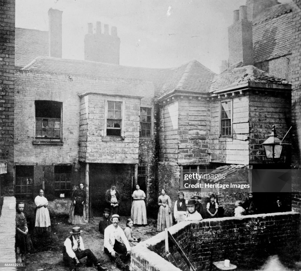 Market Court, Kensington High Street, London, c1895.