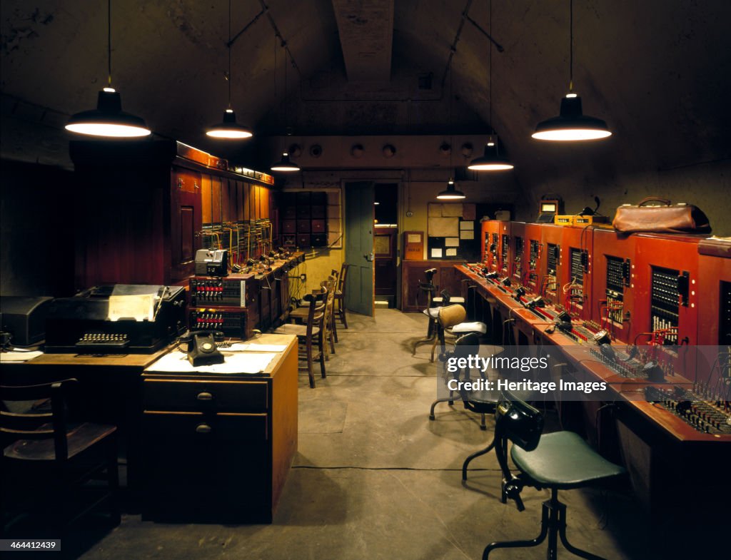 The reconstructed underground telephone and telex exchange beneath Dover Castle, Kent, 1995. Artist: Paul Highnam