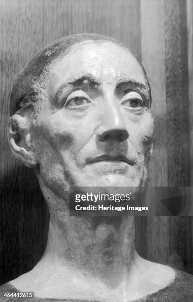 Royal funeral effigy of King Henry VII, Westminster Abbey, London, 1945-1980. Photograph taken 1945-1980 of a detail of a funerary effigy of King...