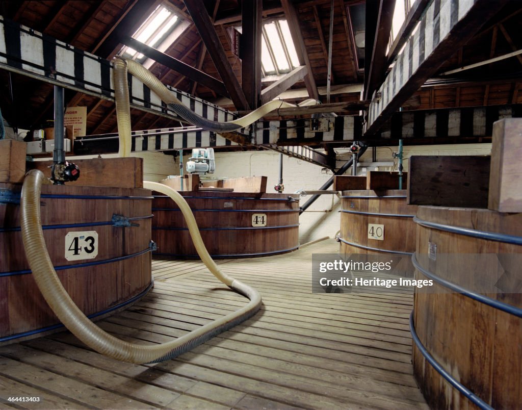 Vats at Sarsons Vinegar Factory, Stourport, Worcestershire, 2000. Artist: JO Davies