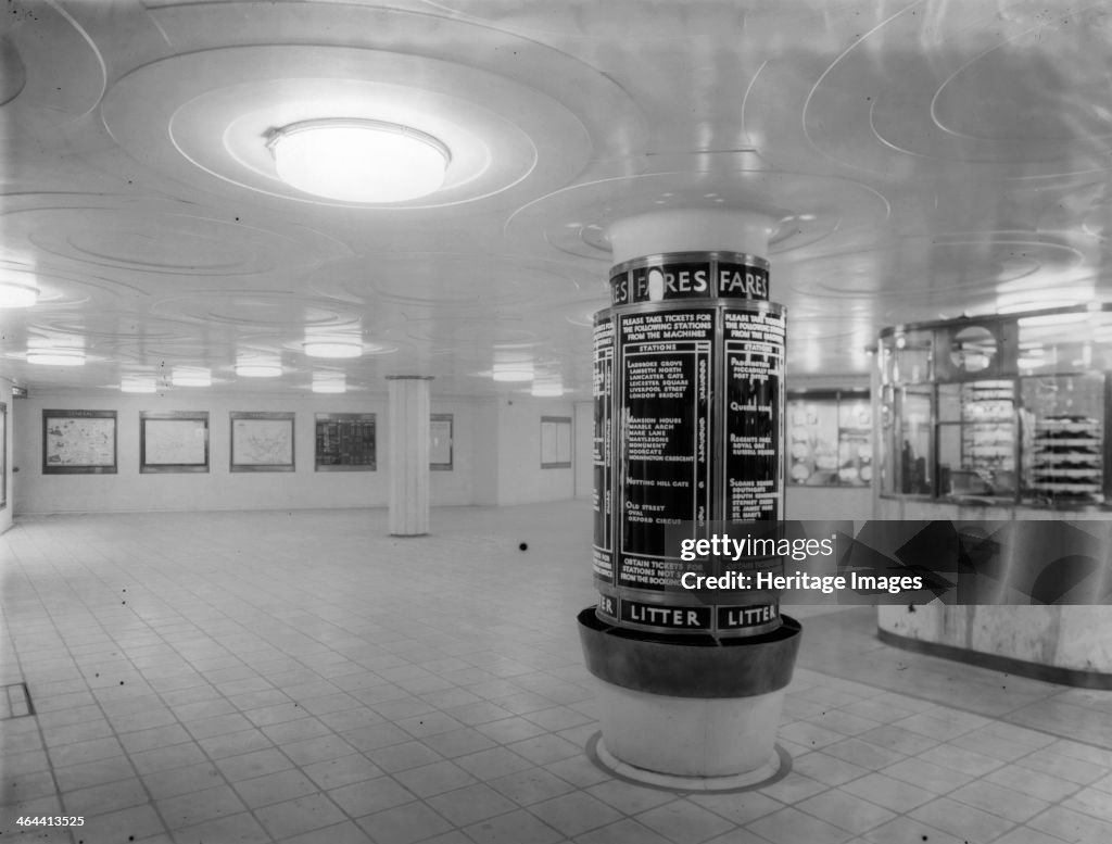 Manor House Underground Station, Stoke Newington, London, 1932. Artist: Herbert Felton