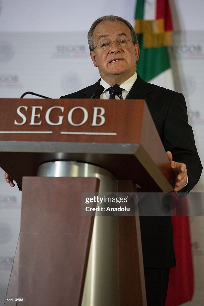 Mexican National Security Commissioner Rubido holds press conference